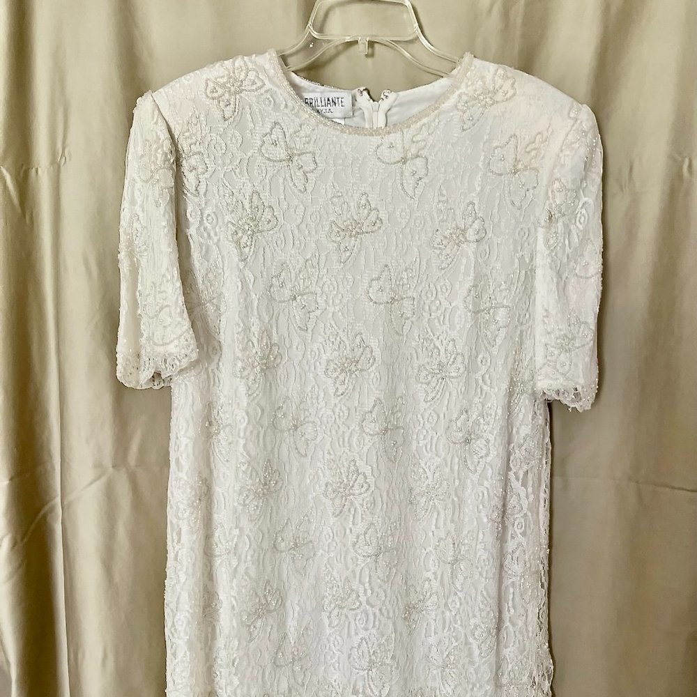XL Ivory Semi-formal Dress